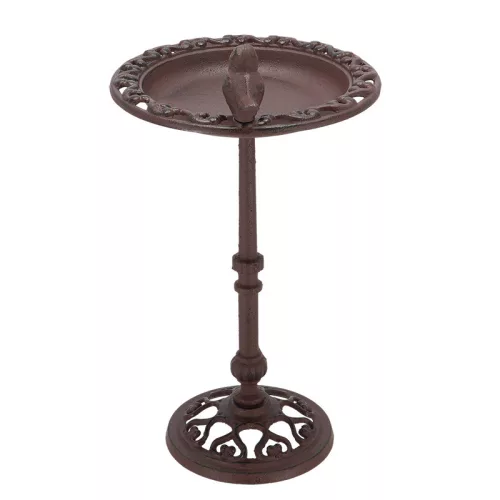 Öntöttvas álló madáritató és -etető, 38 cm, csomag, 4 db