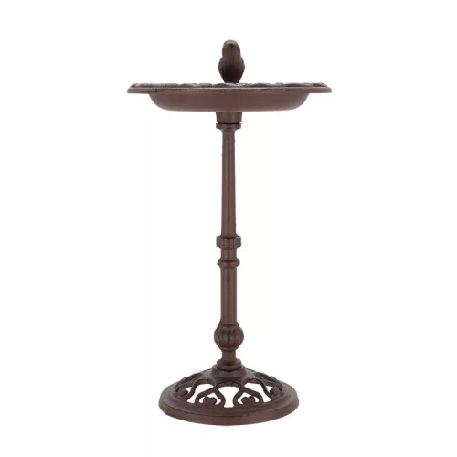Öntöttvas álló madáritató és -etető, 38 cm, csomag, 4 db