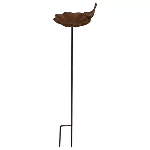 Leszúrható öntöttvas madáretető és itató, 80 cm, csomag, 12 db