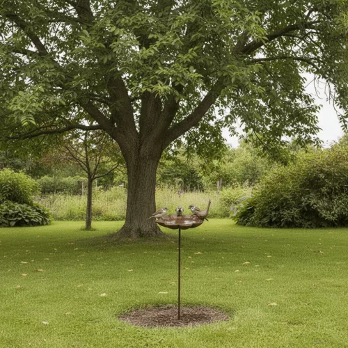 Leszúrható öntöttvas madáretető és itató, 80 cm, csomag, 12 db