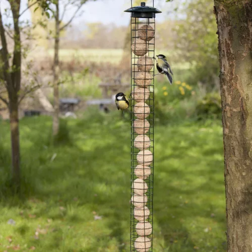 Nagy méretű rácsos fém madáretető, 83 cm, csomag, 12 db