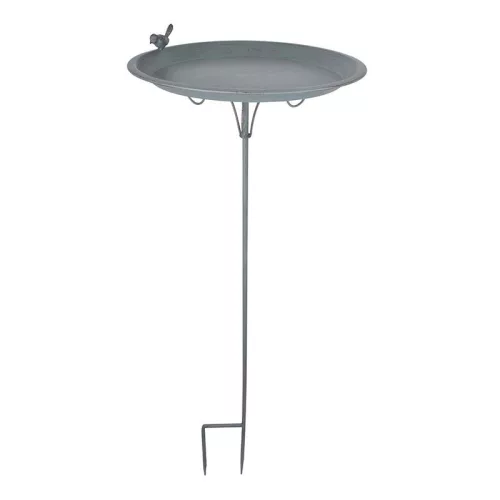 Fém leszúrható madáritató, szürke, 107 cm, csomag, 6 db