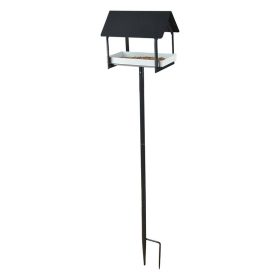 Modern stílusú leszúrható madáretető ház, 126 cm