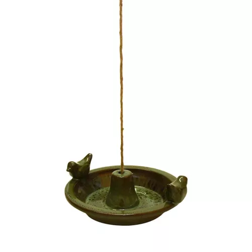 Függő kerámia madáretető tál, 3 féle, 30 cm átmérőjű, csomag, 6 db