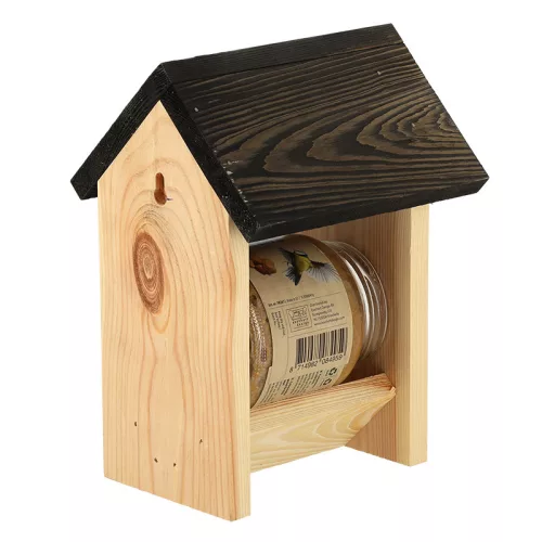 Fa madáretető mogyoróvaj tartóval, 20,8 cm, csomag, 12 db