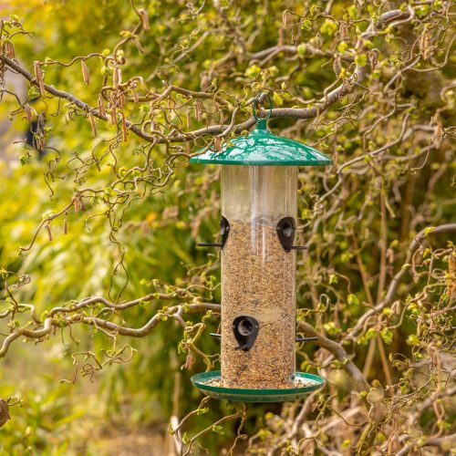 Felakasztható adagolós madáretető, 3,75 literes, 44 cm