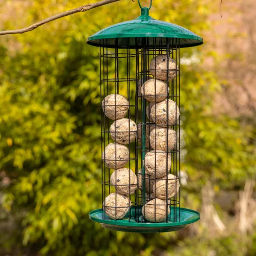Felakasztható adagolós madáretető faggyúgolyóknak, 44 cm, csomag, 4 db
