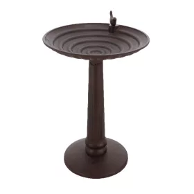   Öntöttvas álló madáritató és -etető, 37 cm átmérőjű
