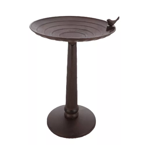 Öntöttvas álló madáritató és -etető, 55 cm átmérőjű