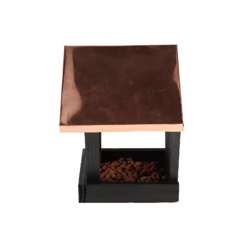 Fali madáretető, fekete és rose gold színű, 28 x 17 x 22 cm, csomag, 4 db