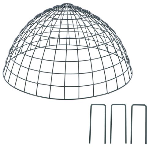 Fém védőketrec madáritató és etetőhöz, 50 cm átmérőjű, csomag, 6 db
