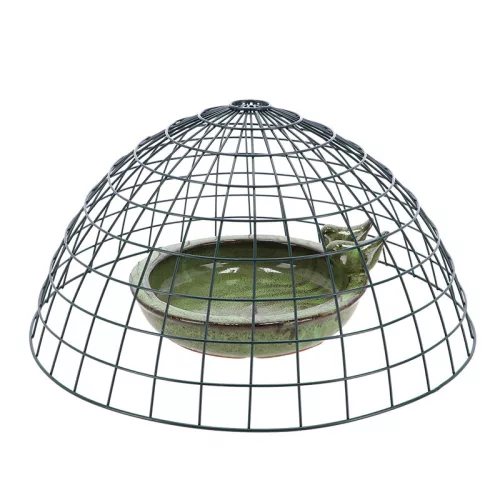 Fém védőketrec madáritató és etetőhöz, 50 cm átmérőjű, csomag, 6 db