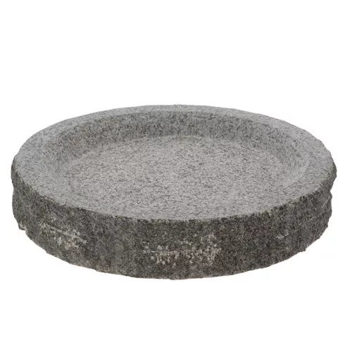 Gránit madáritató és etető tál, 36 cm átmérőjű, csomag, 2 db