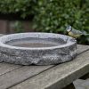Gránit madáritató és etető tál, 36 cm átmérőjű, csomag, 2 db