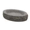 Gránit madáritató és etető tál, ovális, 30,5 x 20 cm, csomag, 4 db