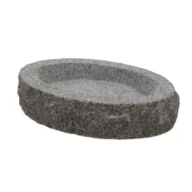   Gránit madáritató és etető tál, ovális, 30,5 x 20 cm, csomag, 4 db