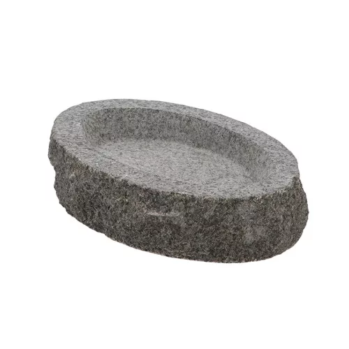 Gránit madáritató és etető tál, ovális, 30,5 x 20 cm, csomag, 4 db