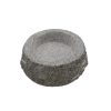 Gránit madáritató és etető tál, ovális, 30,5 x 20 cm, csomag, 4 db