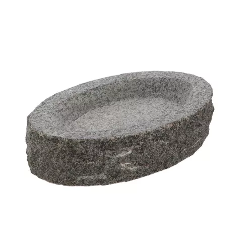 Gránit madáritató és etető tál, ovális, 30,5 x 20 cm, csomag, 4 db