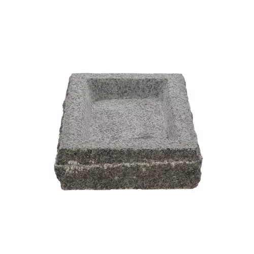 Gránit madáritató és etető tál, téglalap alakú, 30,5 x 20 cm, csomag, 4 db
