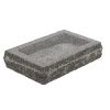 Gránit madáritató és etető tál, téglalap alakú, 30,5 x 20 cm, csomag, 4 db