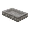 Gránit madáritató és etető tál, téglalap alakú, 30,5 x 20 cm, csomag, 4 db