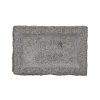 Gránit madáritató és etető tál, téglalap alakú, 30,5 x 20 cm, csomag, 4 db