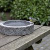 Gránit madáritató és etető tál, 27 cm átmérőjű, csomag, 4 db