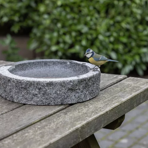 Gránit madáritató és etető tál, 27 cm átmérőjű, csomag, 4 db