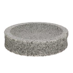 Gránit madáritató és etető tál, 27 cm átmérőjű