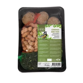   Vegyes madáreleség tálcán, 4 féle eleséggel, csomag, 6 db