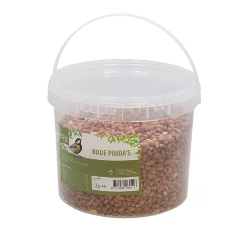 Vörös mogyoró madáreleség vödörben, 2,5 kg, csomag, 20 db