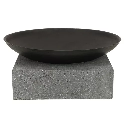 Öntöttvas tűzrakó tál négyzet alakú gránit lapon, 59 cm átmérőjű, csomag, 6 db