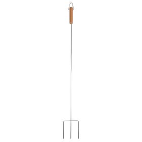 Villa alakú sütögető nyárs, fa nyéllel, 75 cm