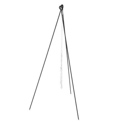 Három lábú fém bográcstartó állvány lánccal, csomag, 4 db