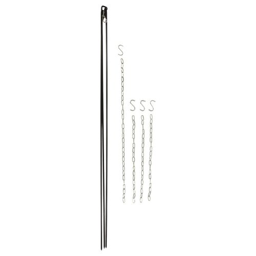 Három lábú fém bográcstartó állvány lánccal, csomag, 4 db