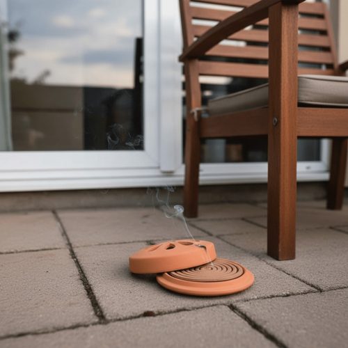 Szúnyogriasztó spirál terrakotta tartóban