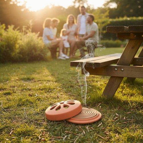 Szúnyogriasztó spirál terrakotta tartóban, csomag, 24 db