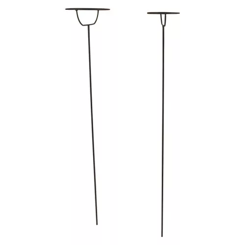 Leszúrható fém olajlámpa tartó, 108 cm, csomag, 12 db