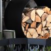Kör alakú fém fatároló, 58 cm átmérőjű, csomag, 2 db