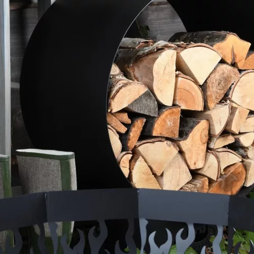 Kör alakú fém fatároló, 58 cm átmérőjű, csomag, 2 db