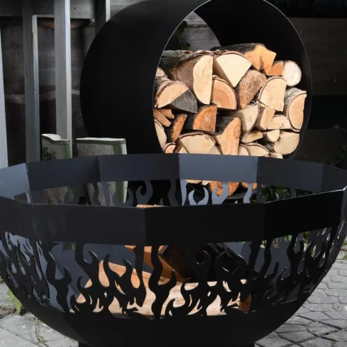 Kör alakú fém fatároló, 58 cm átmérőjű, csomag, 2 db
