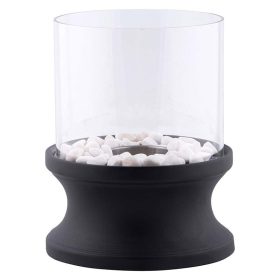   Bioethanol asztali kandalló, ívelt alakú, 20 cm átmérőjű