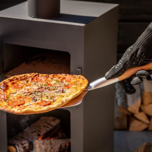 Pizzalapát akasztó füllel, pizzasütőhöz, kemencéhez, csomag, 6 db