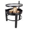 BBQ tűzrakó tál grillráccsal, 66 cm átmérőjű, csomag, 2 db