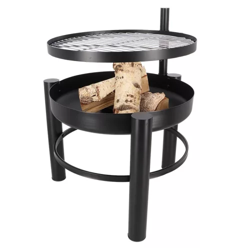 BBQ tűzrakó tál grillráccsal, 66 cm átmérőjű, csomag, 2 db