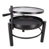 BBQ tűzrakó tál grillráccsal, 78 cm átmérőjű, csomag, 1 db