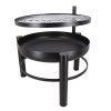 BBQ tűzrakó tál grillráccsal, 78 cm átmérőjű, csomag, 2 db