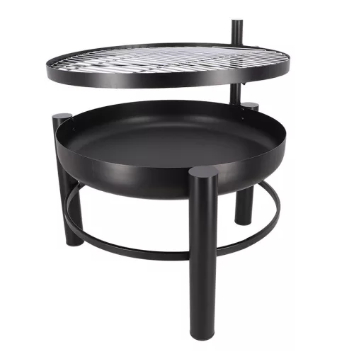 BBQ tűzrakó tál grillráccsal, 78 cm átmérőjű, csomag, 2 db