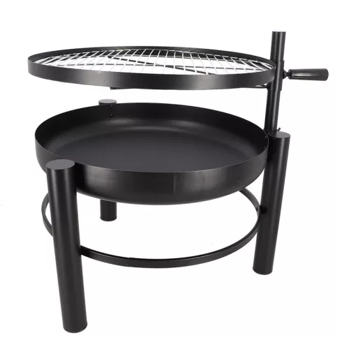 BBQ tűzrakó tál grillráccsal, 78 cm átmérőjű, csomag, 2 db